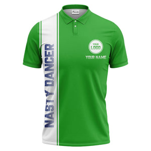repeating logo & custom text illustration polo shirt for team sports