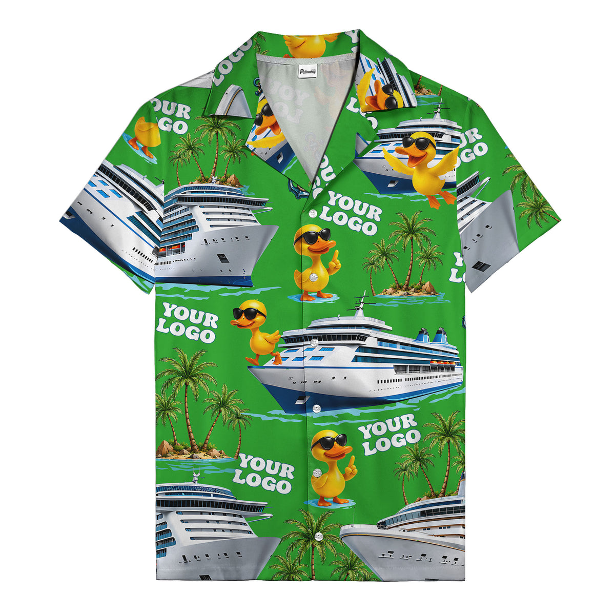 sunglasses ducks on cruise ships palm tree islands hawaiian shirt