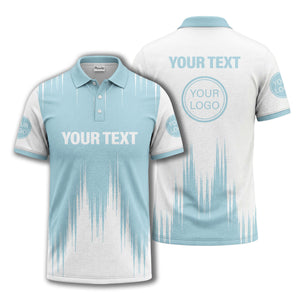 drip paint & abstract line art men's modern polo shirt