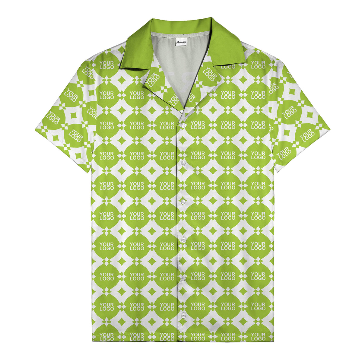 gold mon diamond lattice monogram hawaiian shirt for men