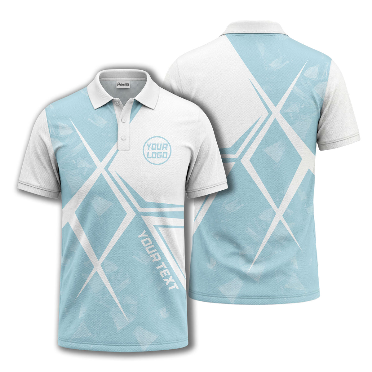 monochrome geometric triangles & abstract shapes modern urban polo shirt