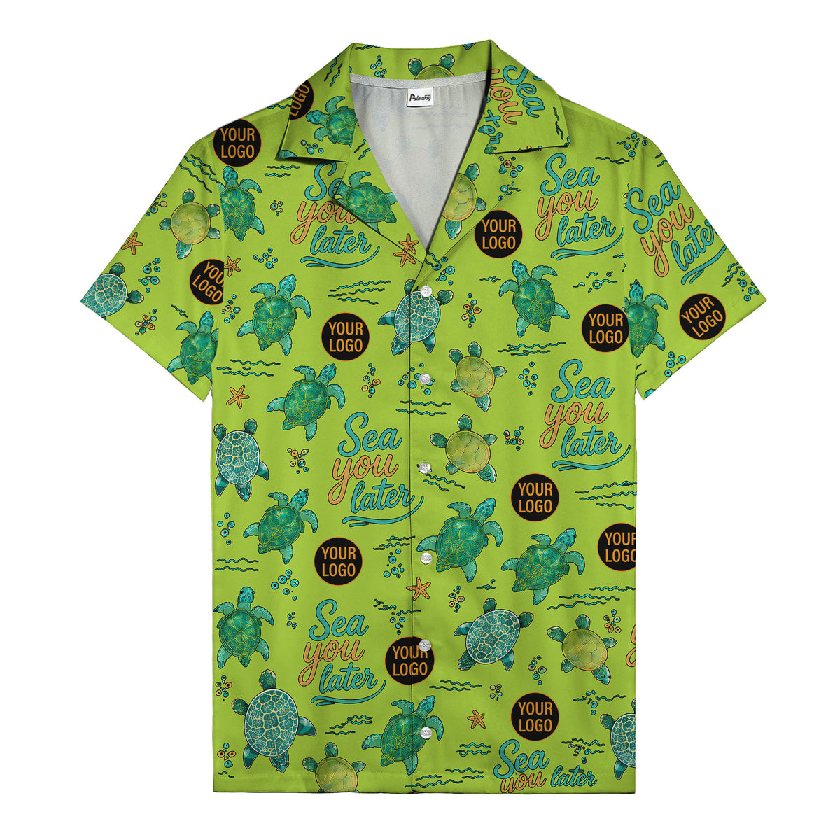 sea turtles & starfish sea you later cartoon hawaiian shirt