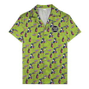 usa bald eagles golf bags fireworks hawaiian shirt for men
