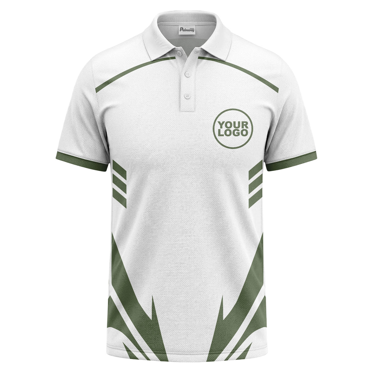 lightning bolt graphic custom logo sporty modern polo shirt