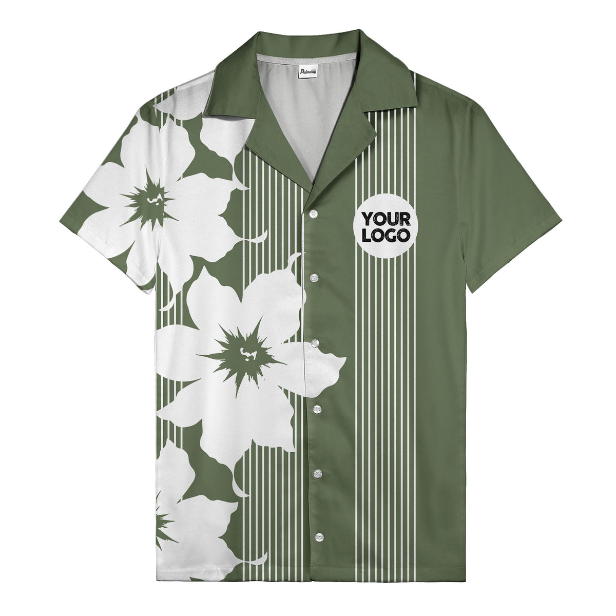 maple leaf & flag stripes patriotic custom multi color hawaiian shirt