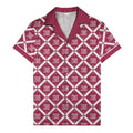 diamond repeat logo geometric hawaiian shirt for men