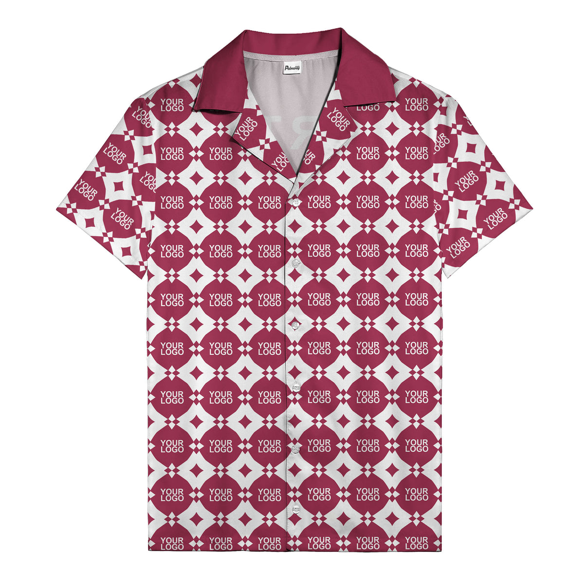 gold mon diamond lattice monogram hawaiian shirt for men