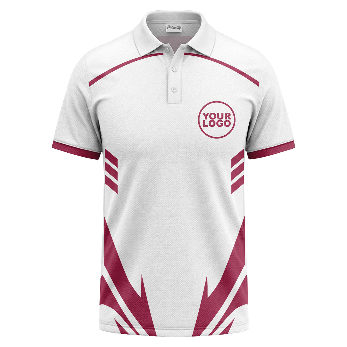 lightning bolt graphic custom logo sporty modern polo shirt