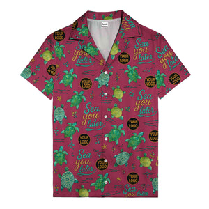 sea turtles & starfish sea you later cartoon hawaiian shirt