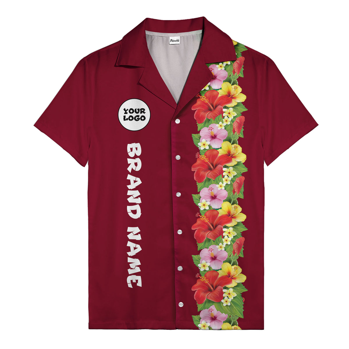 Sunset Hibiscus Explosion Tropical Floral Illustrated Hawaiian Shirt For Men