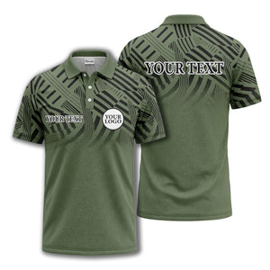 bold geometric stripes customizable polo shirt for men