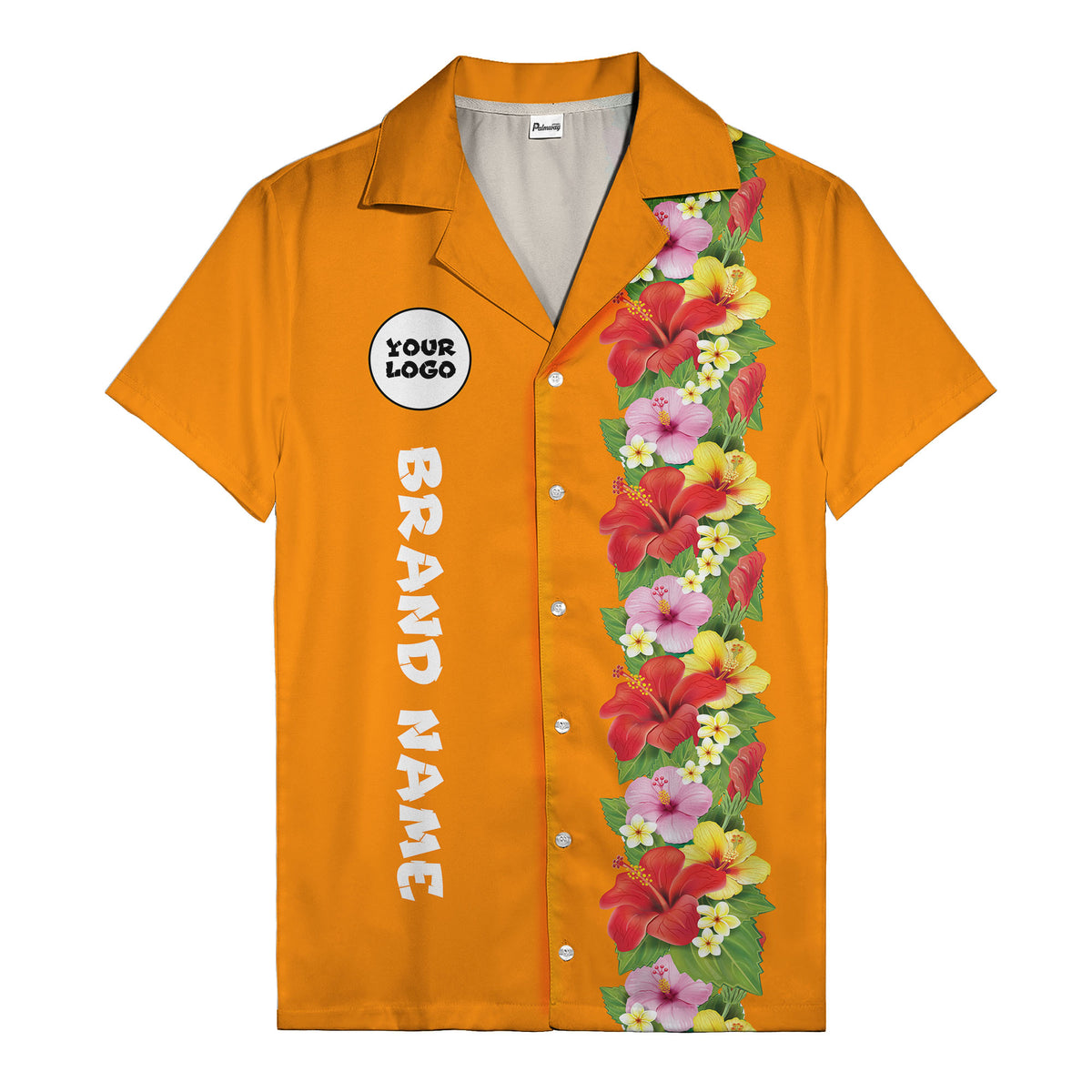 Sunset Hibiscus Explosion Tropical Floral Illustrated Hawaiian Shirt For Men