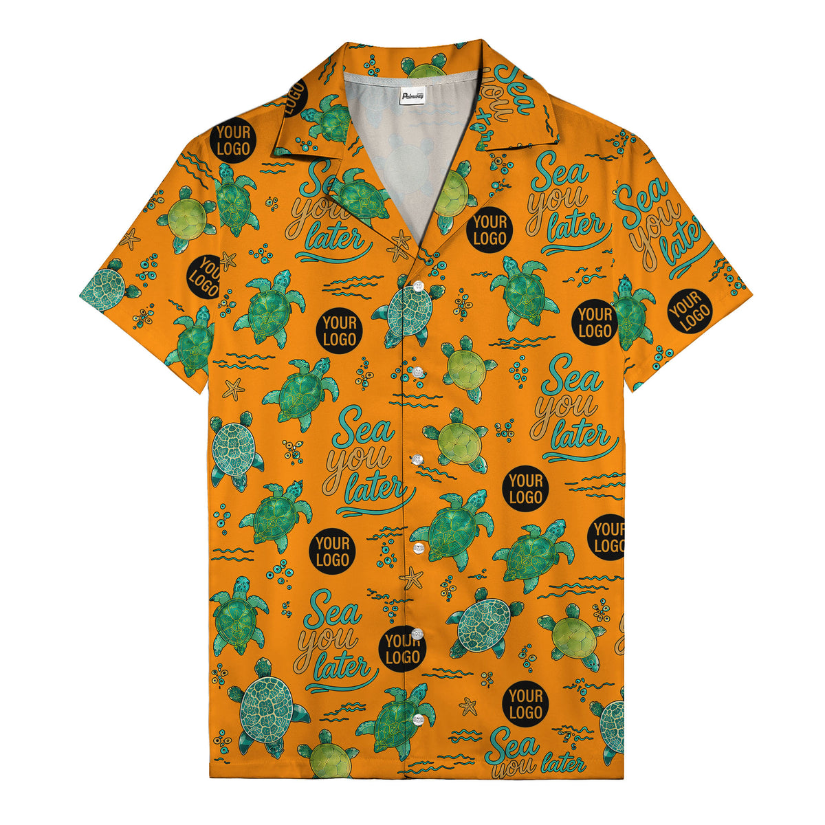 sea turtles & starfish sea you later cartoon hawaiian shirt