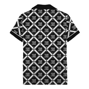 diamond repeat logo geometric hawaiian shirt for men
