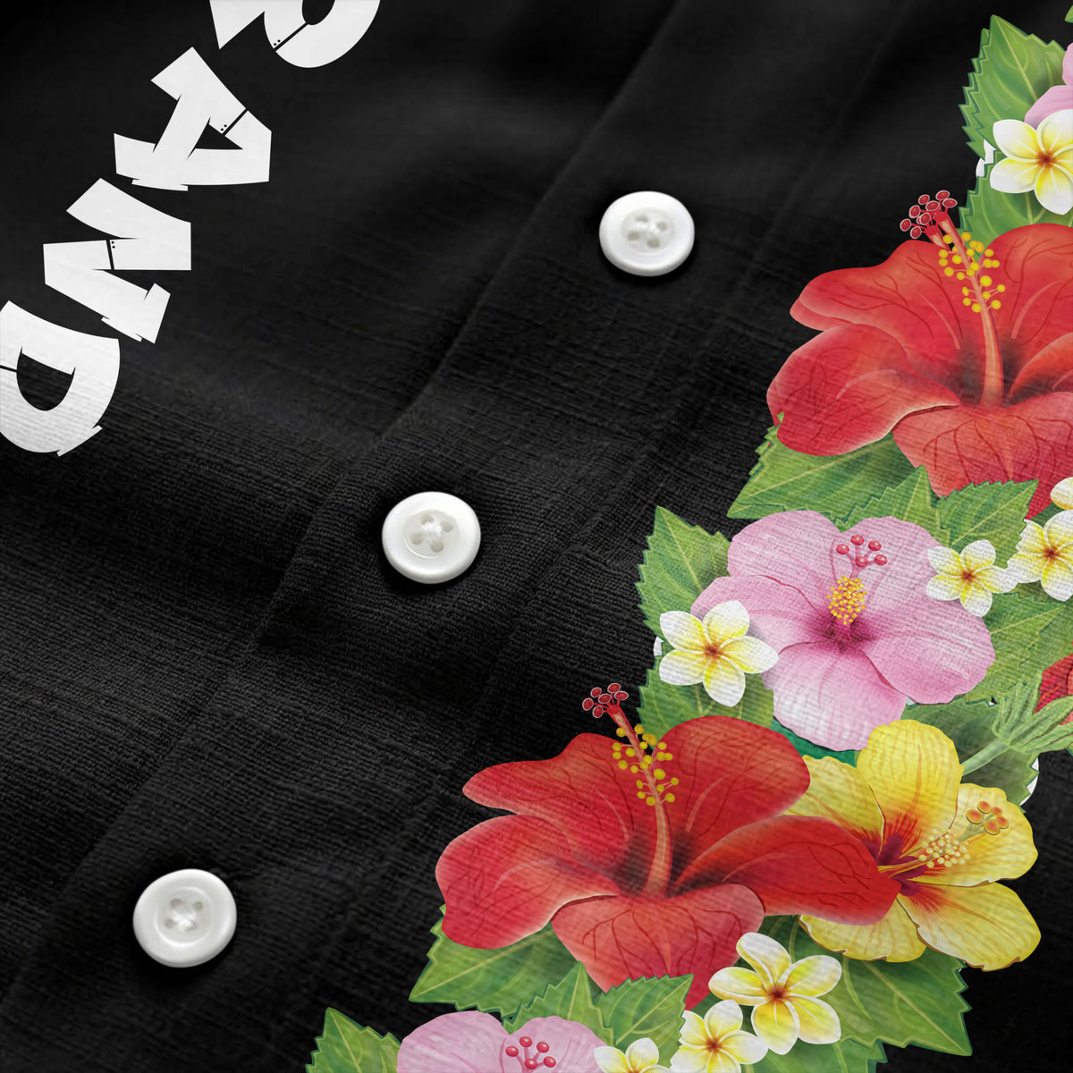 Sunset Hibiscus Explosion Tropical Floral Illustrated Hawaiian Shirt For Men