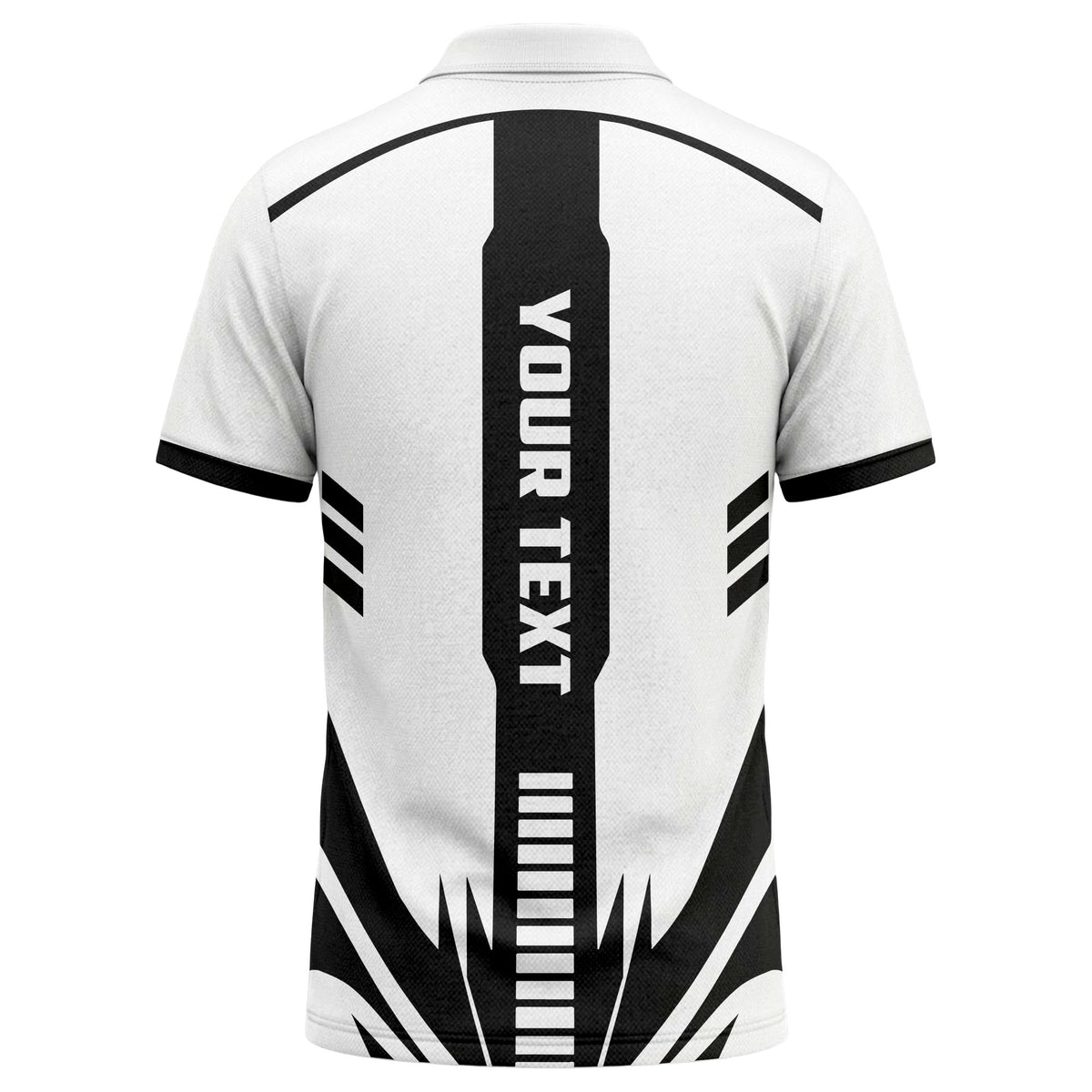 lightning bolt graphic custom logo sporty modern polo shirt