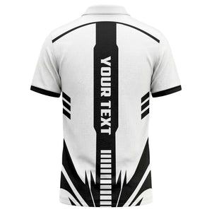 lightning bolt graphic custom logo sporty modern polo shirt
