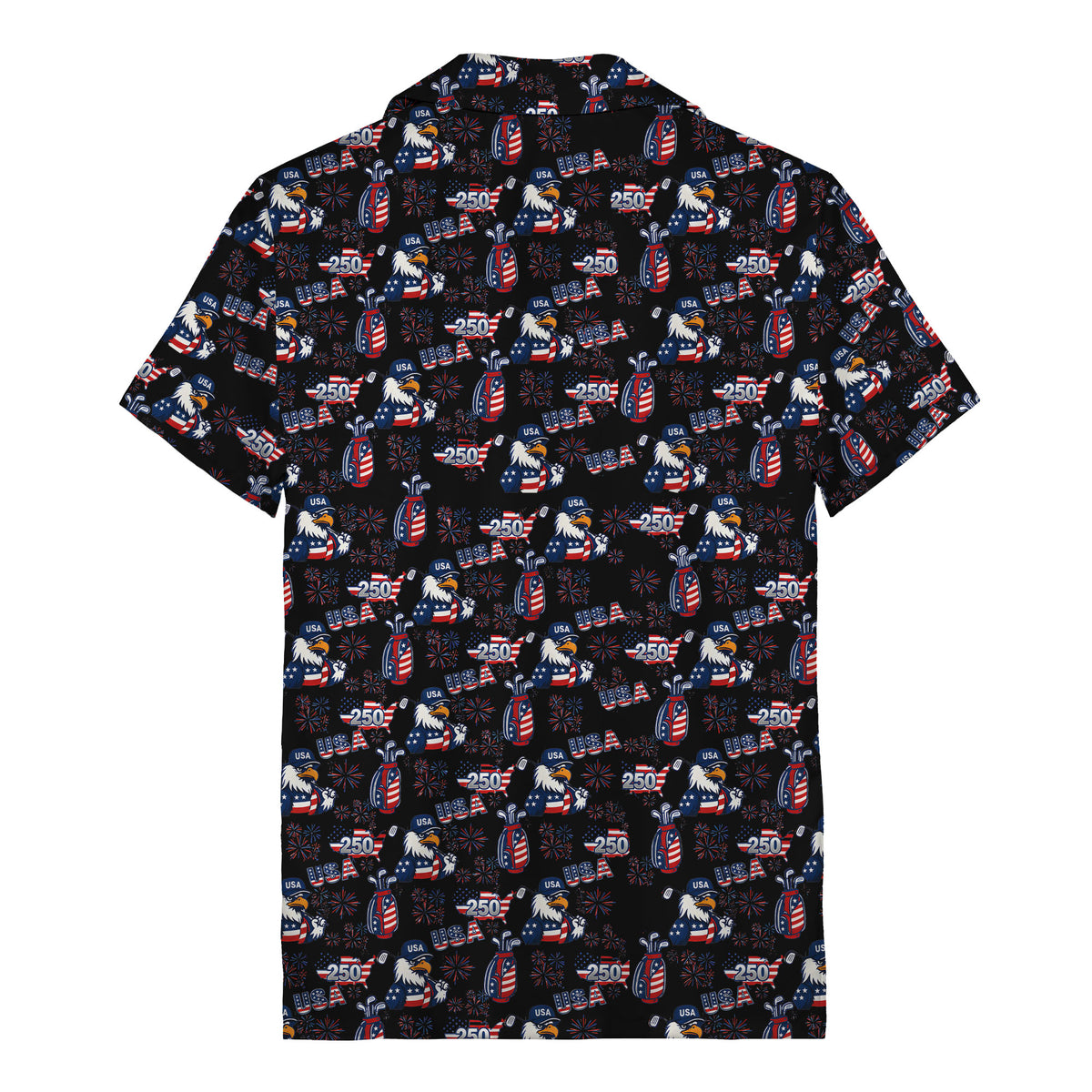 usa bald eagles golf bags fireworks hawaiian shirt for men