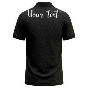 black white argyle diamond repeat pattern polo shirt with custom logo