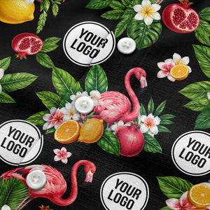 flamingo & pomegranate paradise hawaiian shirt for men