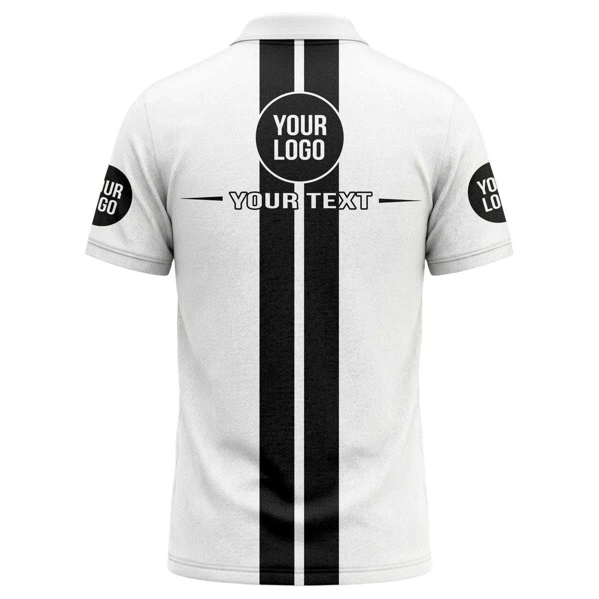 vertical stripe logo custom text polo shirt for modern professionals