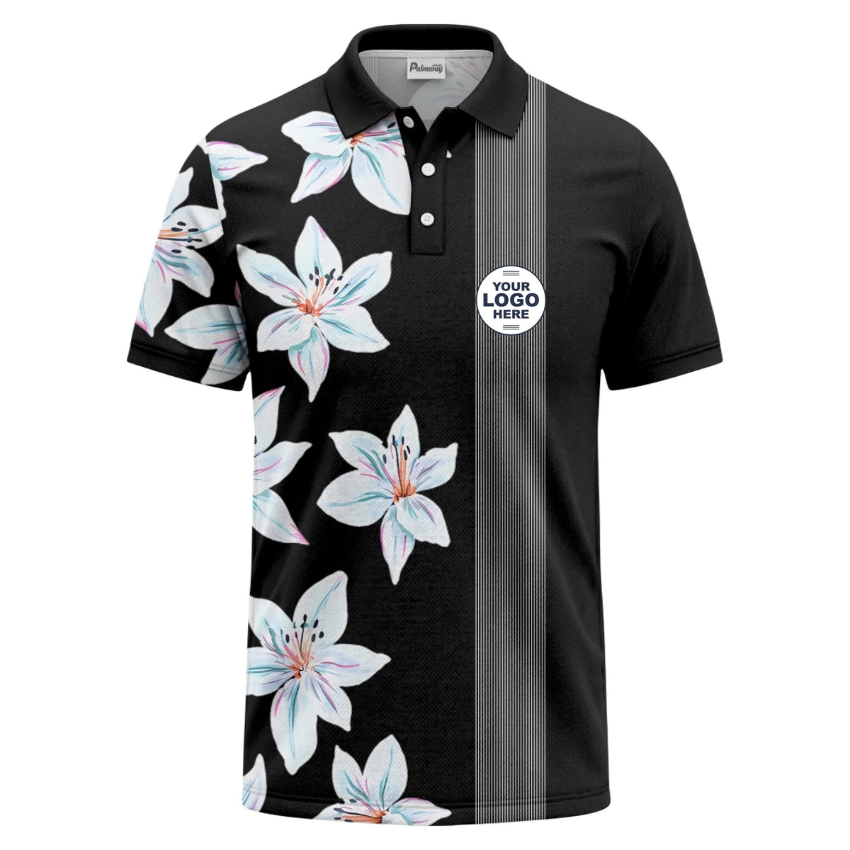 01_custom_multi_color_tropical_palm_tree_striped_polo_shirt_summer_beach_vibe