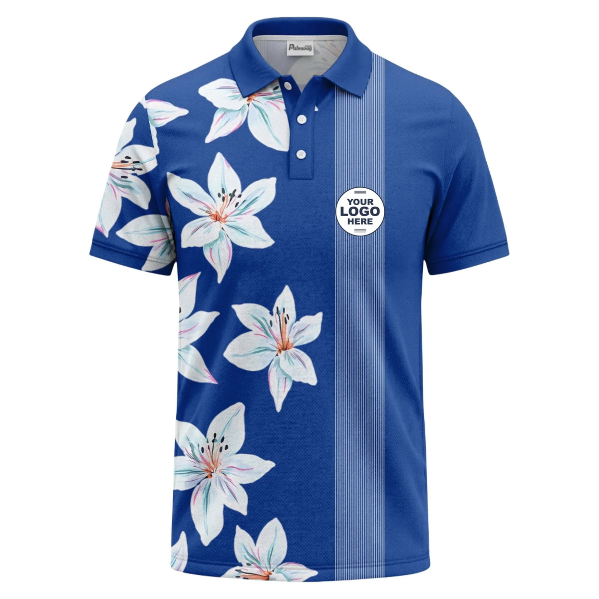 01_custom_multi_color_tropical_palm_tree_striped_polo_shirt_summer_beach_vibe