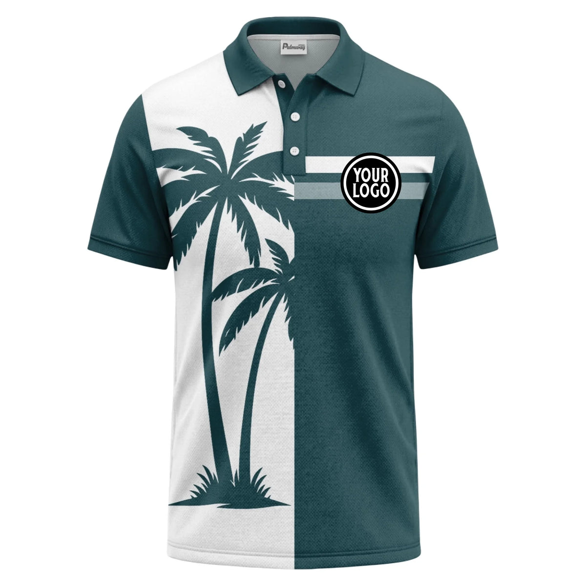 01_custom_multi_color_tropical_palm_tree_striped_polo_shirt_summer_beach_vibe