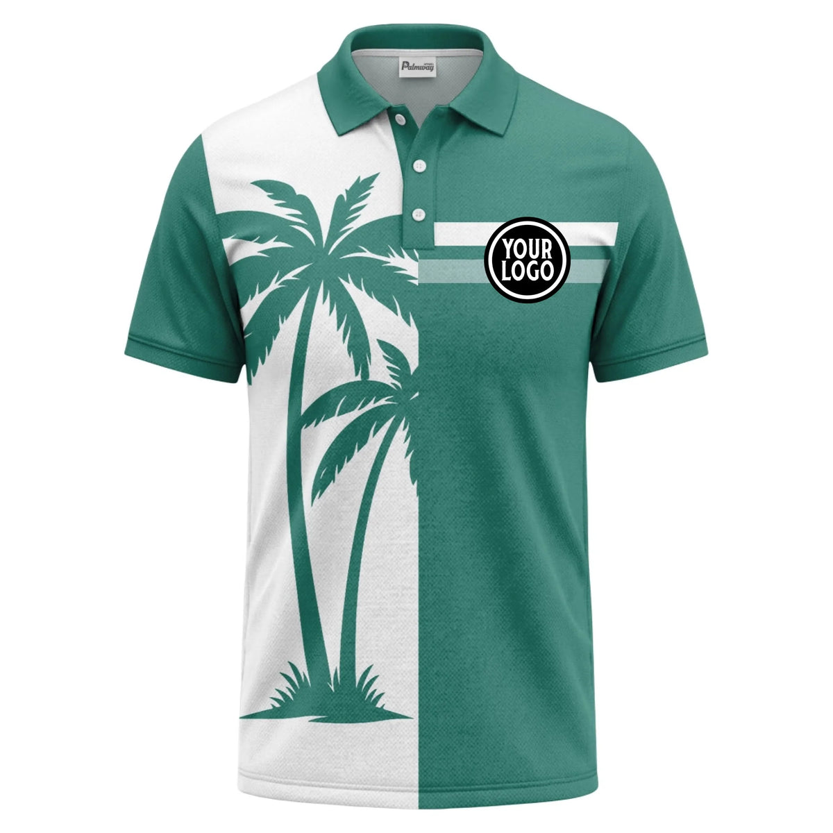 01_custom_multi_color_tropical_palm_tree_striped_polo_shirt_summer_beach_vibe