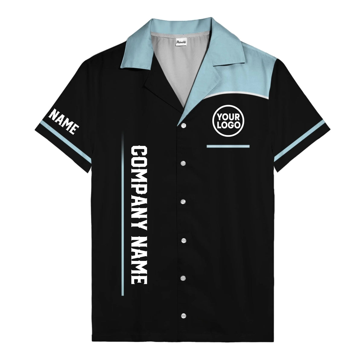 01_live-preview-green-stripe-logo-grid-corporate-uniform-hawaiian-shirt-for-men
