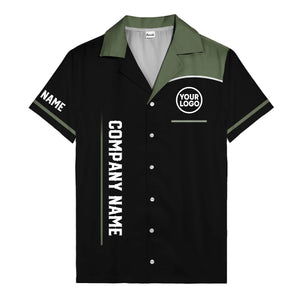 01_live-preview-green-stripe-logo-grid-corporate-uniform-hawaiian-shirt-for-men