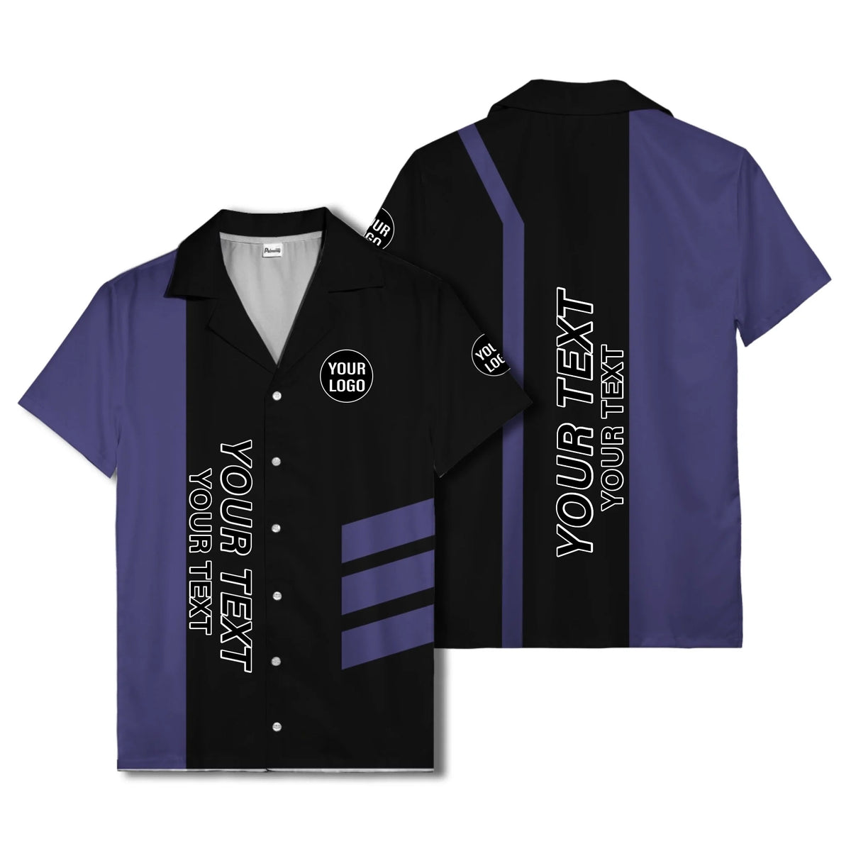 03_live-preview-blue-stripe-logo-custom-hawaiian-shirt-for-men