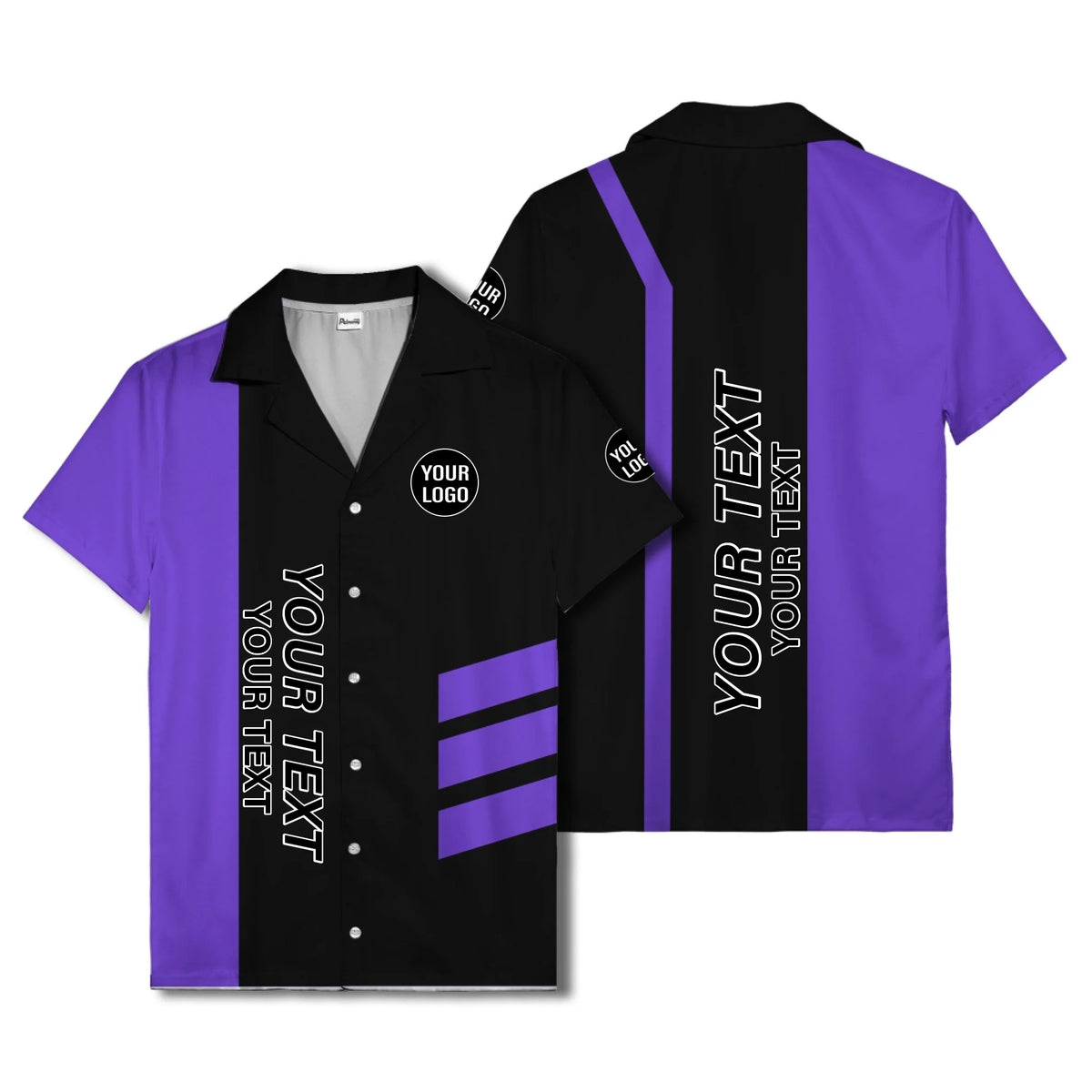 03_live-preview-blue-stripe-logo-custom-hawaiian-shirt-for-men