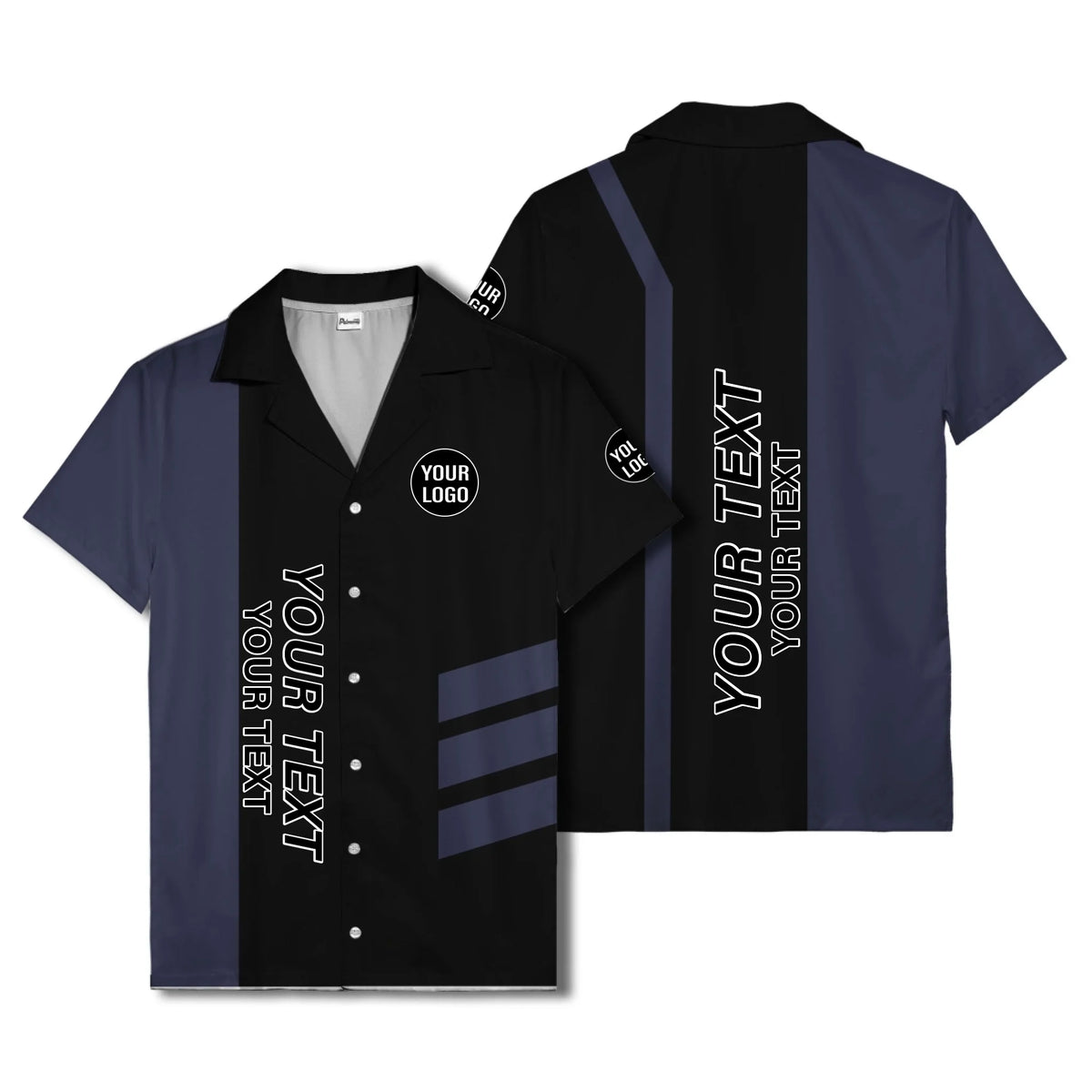 03_live-preview-blue-stripe-logo-custom-hawaiian-shirt-for-men