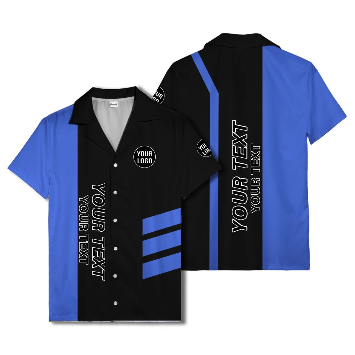 03_live-preview-blue-stripe-logo-custom-hawaiian-shirt-for-men