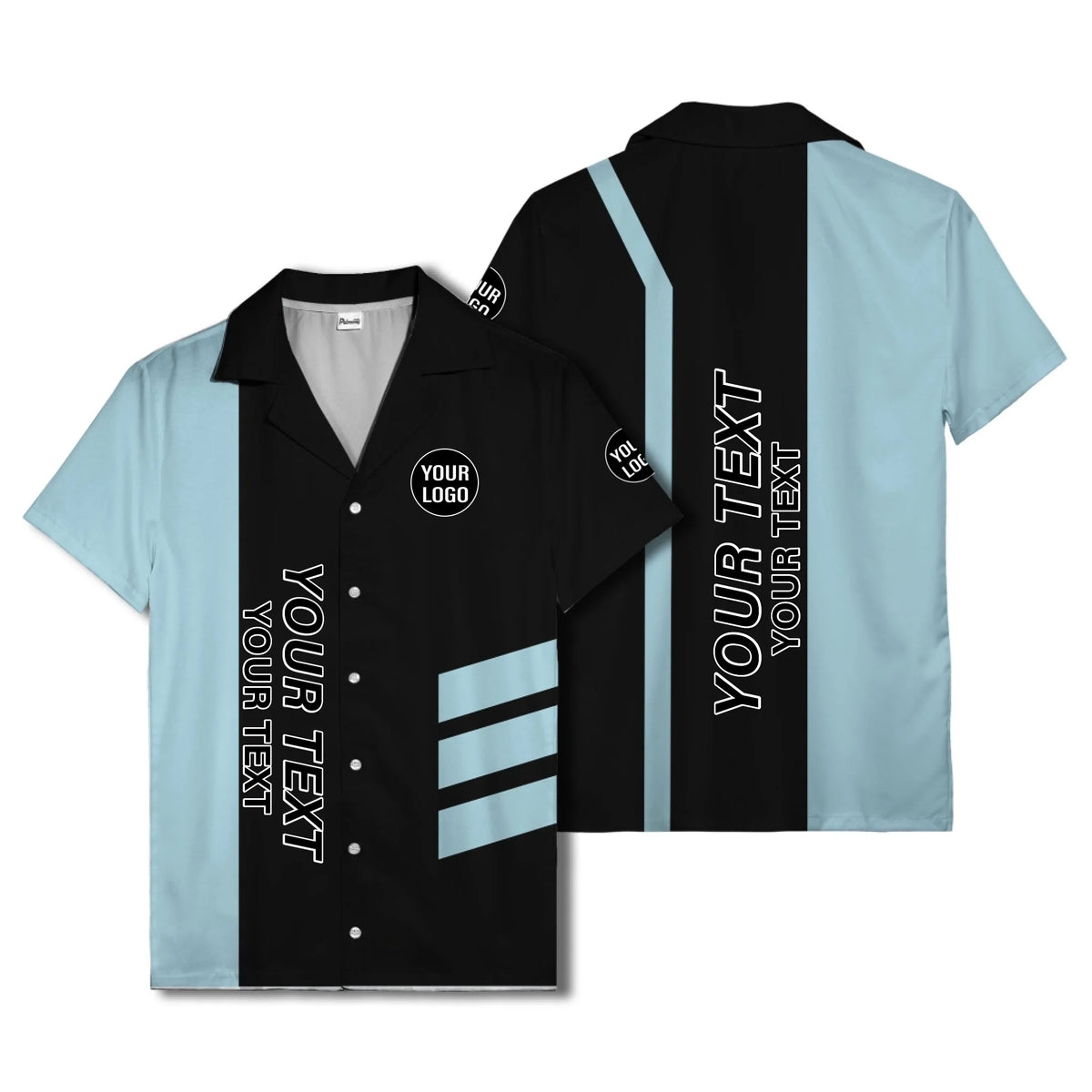 03_live-preview-blue-stripe-logo-custom-hawaiian-shirt-for-men