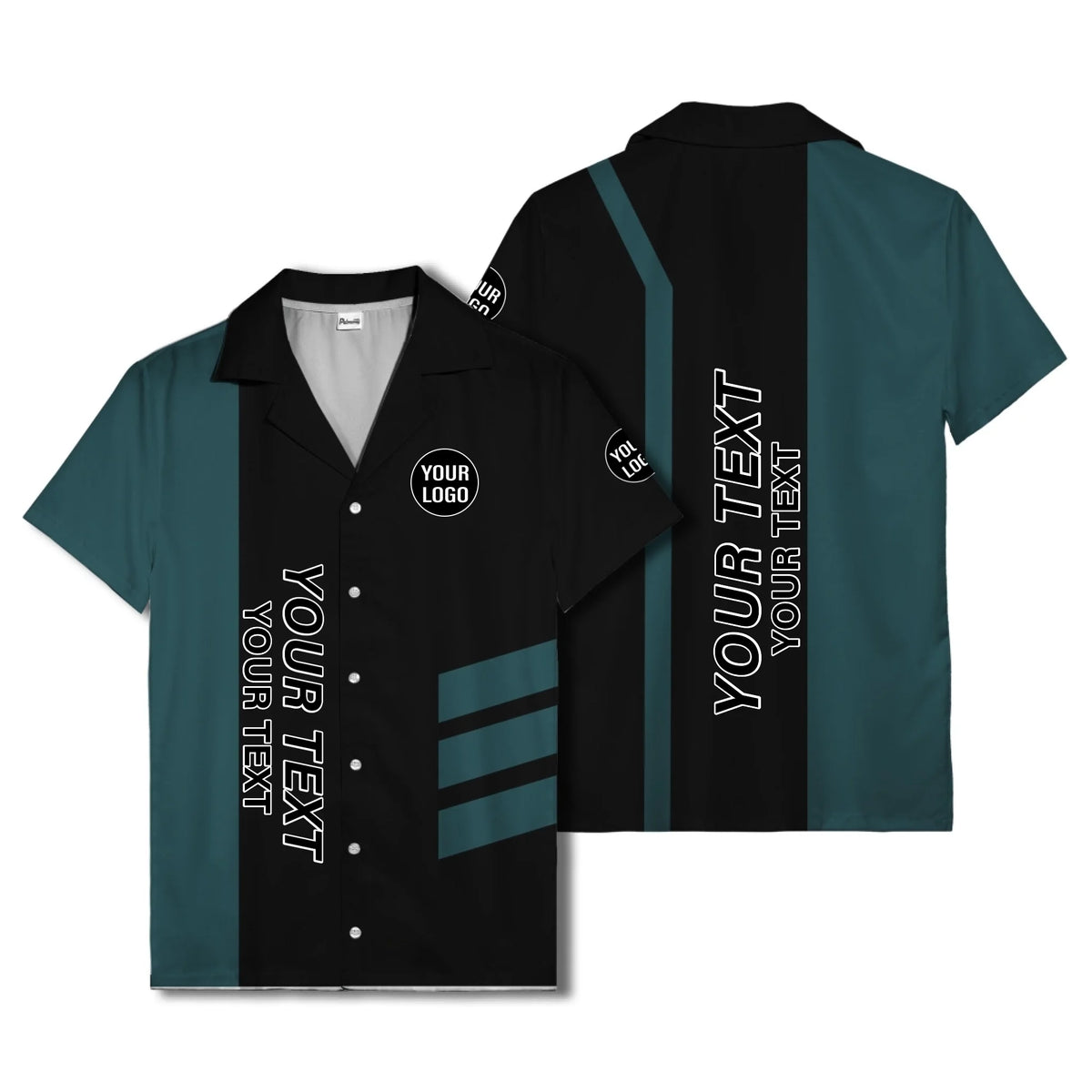 03_live-preview-blue-stripe-logo-custom-hawaiian-shirt-for-men
